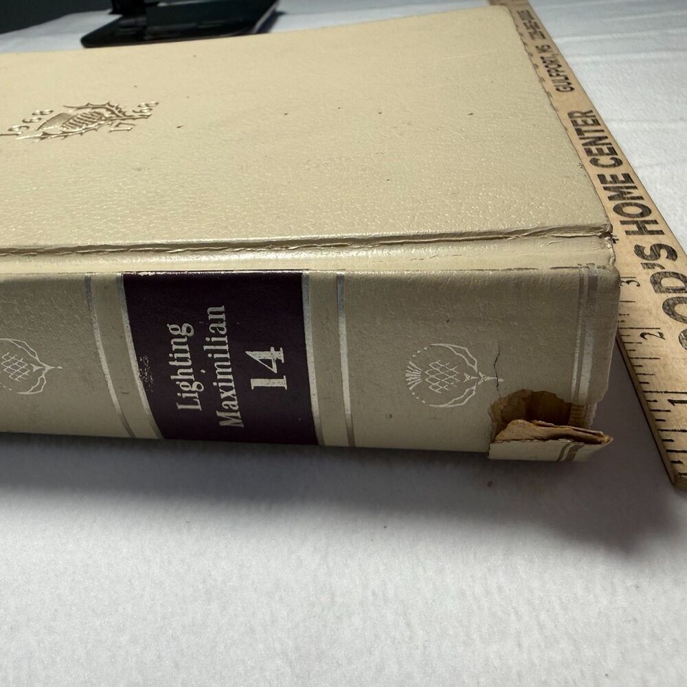Vintage 1968 Encyclopaedia Britannica Vol 14 Lighting-Maximilian Bicentennial